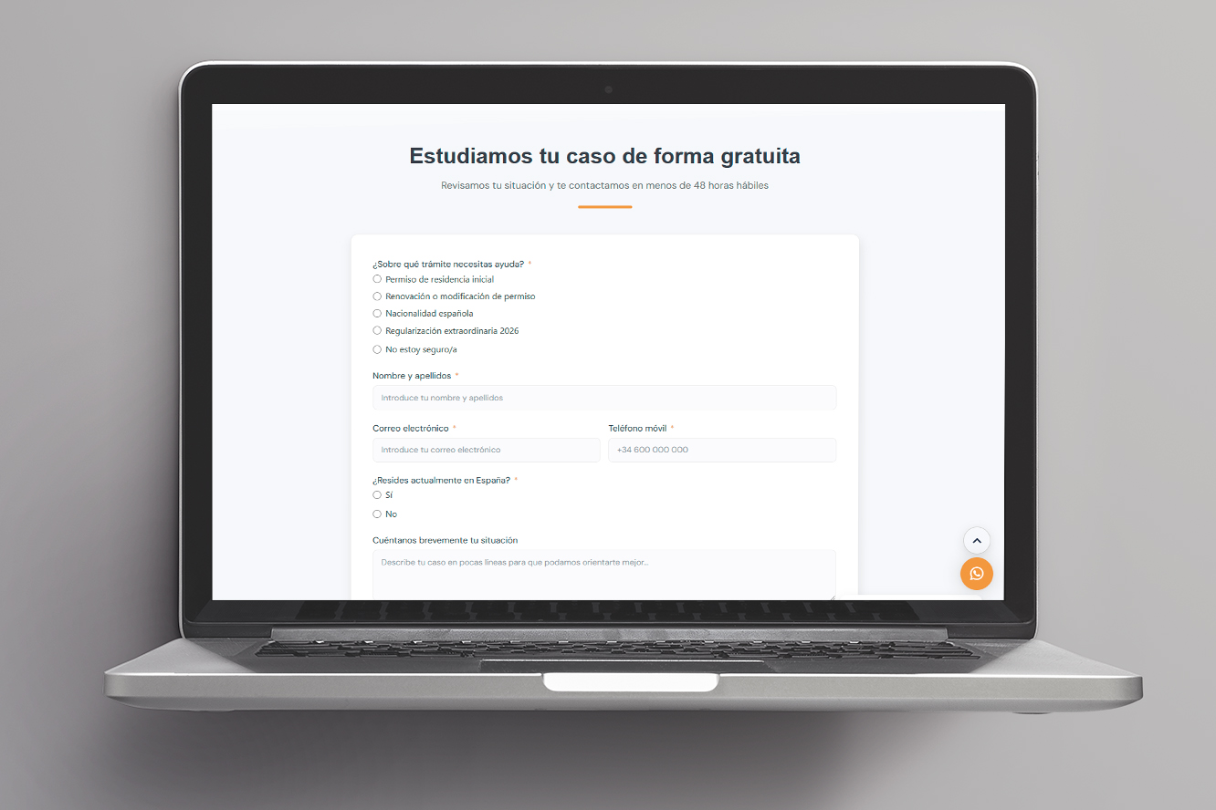 Landing Page - vista escritorio