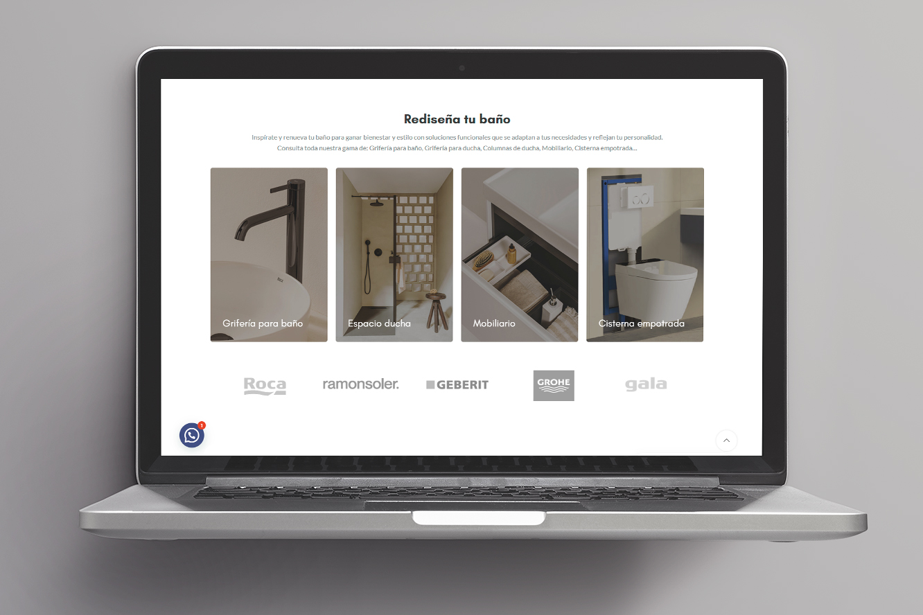 Tienda online - vista escritorio